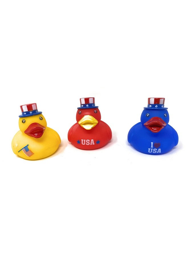 Funiverse Bulk 20 Pack Patriotic Rubber Ducky Assortment - Perfect for Memorial Day, 4th of July, Labor Day or Veteran's Day - Image 1