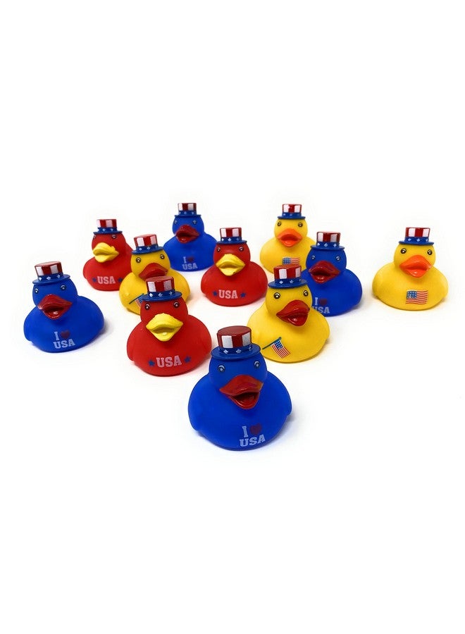 Funiverse Bulk 20 Pack Patriotic Rubber Ducky Assortment - Perfect for Memorial Day, 4th of July, Labor Day or Veteran's Day - Image 2