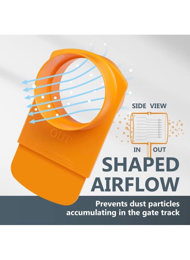 POWERTEC 70295-P2 4-Inch Integrated Blast Gate Clog Resistant, Anti Gap Tapered ABS Plastic Fitting for Dust Collection Systems, 2PK - Image 3