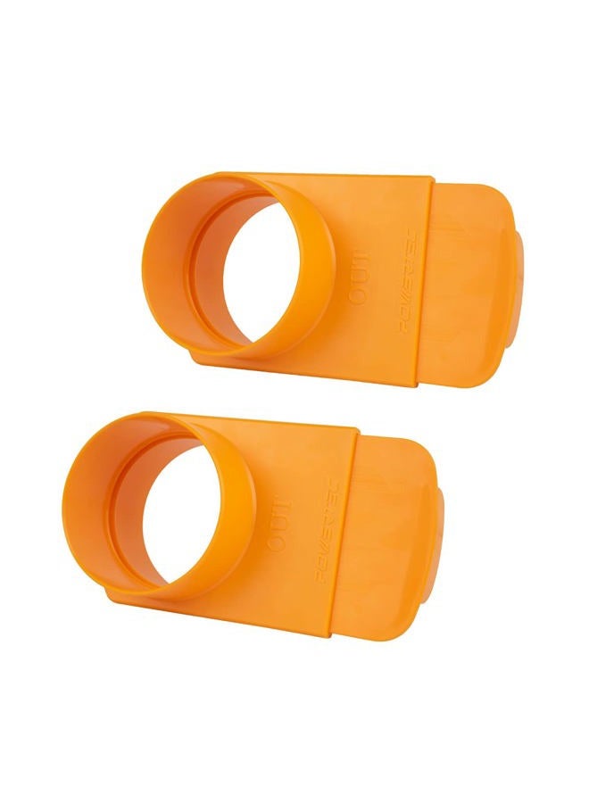 POWERTEC 70295-P2 4-Inch Integrated Blast Gate Clog Resistant, Anti Gap Tapered ABS Plastic Fitting for Dust Collection Systems, 2PK - Image 1