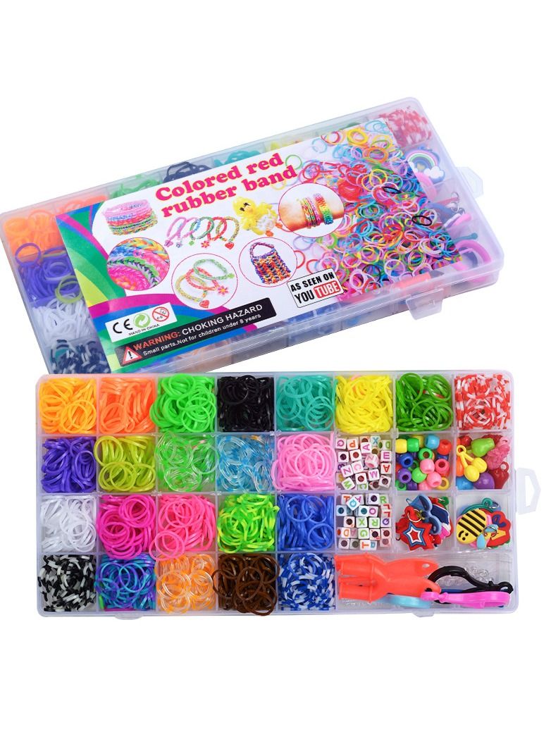 NIBEMINENT 2000 Pieces Bracelet Set Clay Beads DIY Kit Bracelet Making Kit Kids Craft Ideas with Hook Charm for Baby Girl Birthday Gift Set  - Image 4