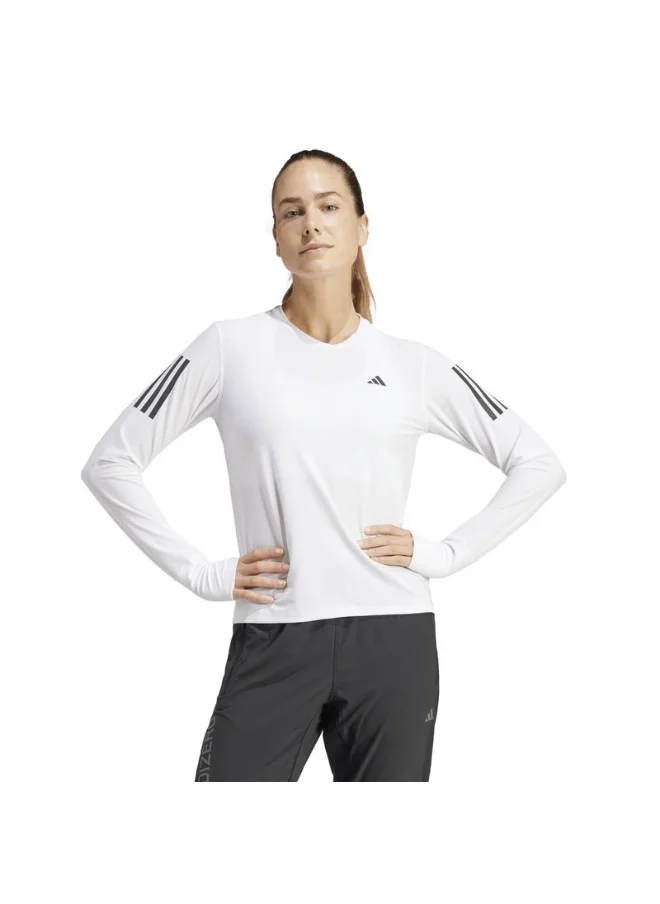 Adidas adidas OTR B LS White Running T-SHIRTS for Women - 2XS