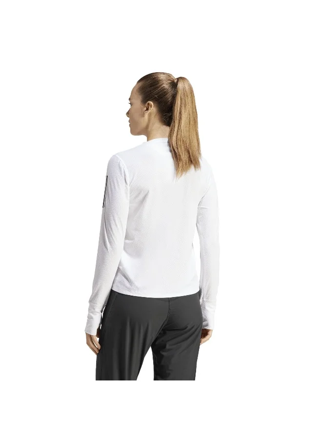 Adidas Otr B Ls White Running T-Shirts For Women XS
