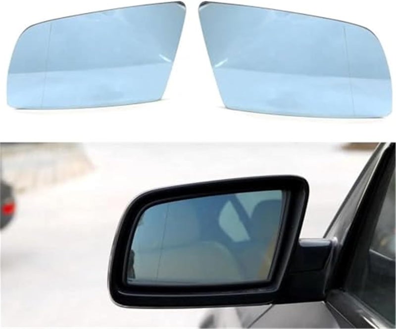 Wivplex Blue Heated Wide Angle Rearview Mirror for BMW 5 Series - Image 3