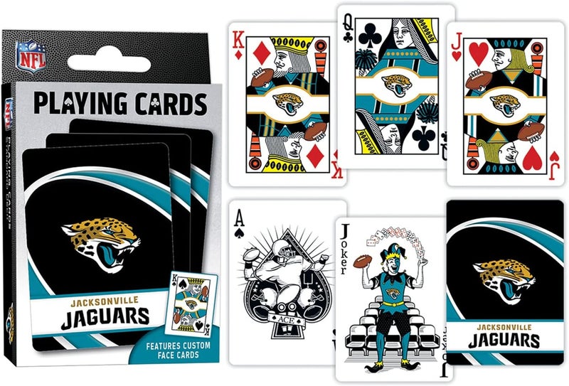 Master Pieces Adult Playing Cards - Official NFL Jacksonville Jaguars Deck, Standard Size - Image 3