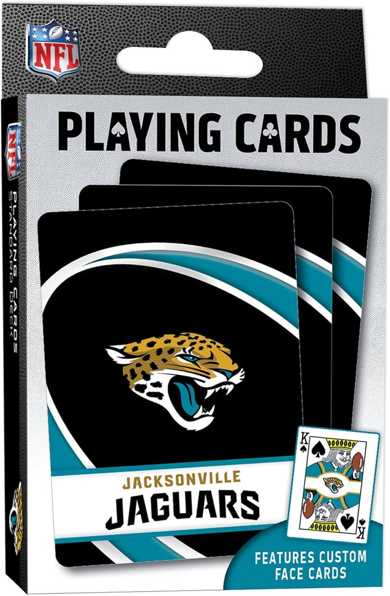 Master Pieces Adult Playing Cards - Official NFL Jacksonville Jaguars Deck, Standard Size - Image 1
