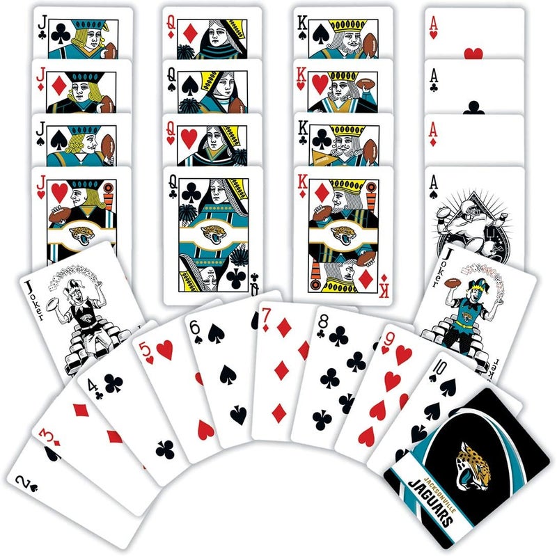 Master Pieces Adult Playing Cards - Official NFL Jacksonville Jaguars Deck, Standard Size - Image 2