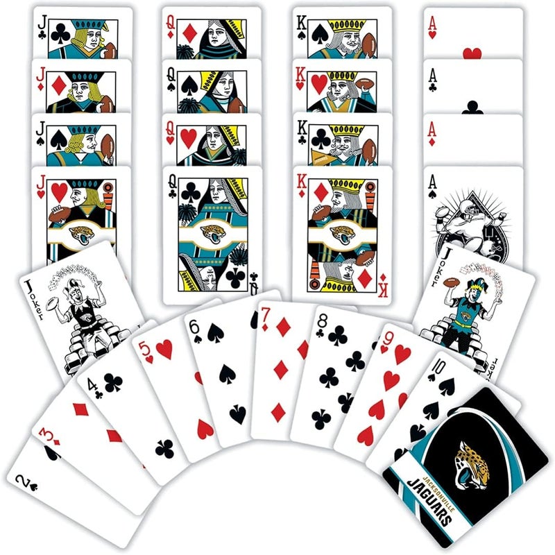 Master Pieces Adult Playing Cards - Official NFL Jacksonville Jaguars Deck, Standard Size - Image 4