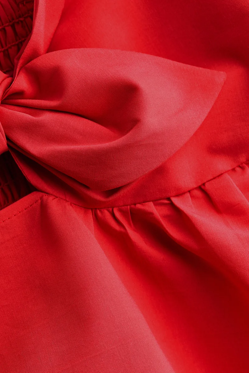 H&M  Tie-detail tiered dress for Women | Best Price UAE