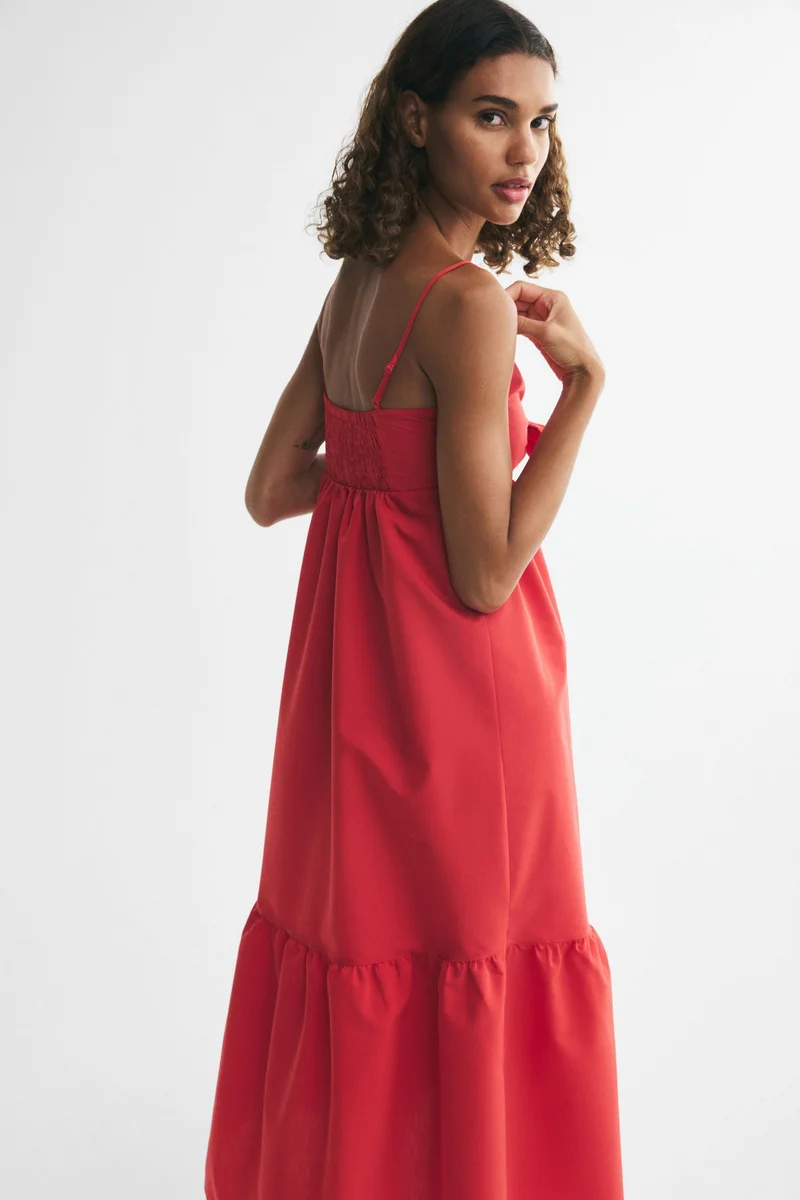 H&M  Tie-detail tiered dress for Women | Best Price UAE