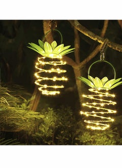 Excefore Solar Hanging Lights Outdoor 60 LED Waterproof Landscape Lanterns Solar Powered Decorative Garden Lighting for Yard Patio Lawn Balcony Path Tree 2 Pack  - Image 1