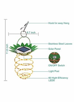 Excefore Solar Hanging Lights Outdoor 60 LED Waterproof Landscape Lanterns Solar Powered Decorative Garden Lighting for Yard Patio Lawn Balcony Path Tree 2 Pack  - Image 5