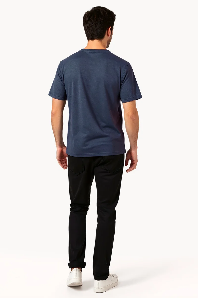 فرنش كونكشن Logo Crew Neck Basic T-Shirt