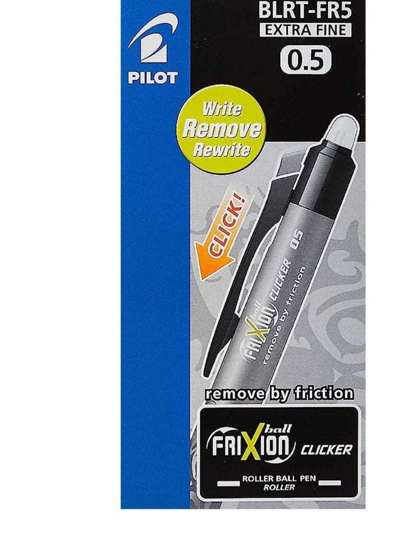 PILOT قلم حبر جاف فريكشن كليكر من بايلوت، 0.5 مم، 12 قطعة، قابل للسحب والمسح، أسود - Image 3