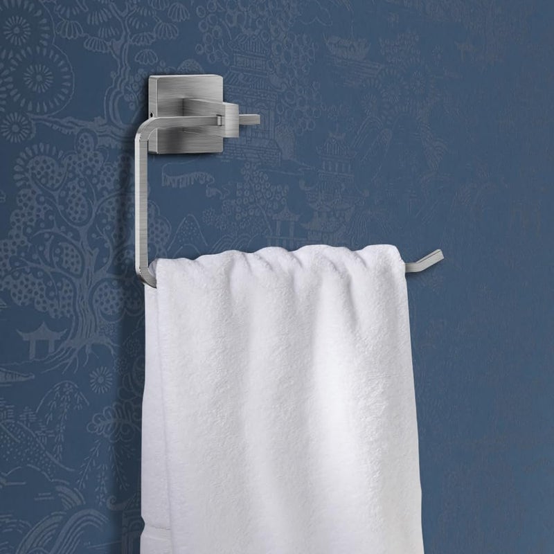 Towel Ring SS304 Stainless Steel Brushed Steel Finish 221cm x 625cm x 121cm LBH Easy to use Ergonomic Design Pack of 9 