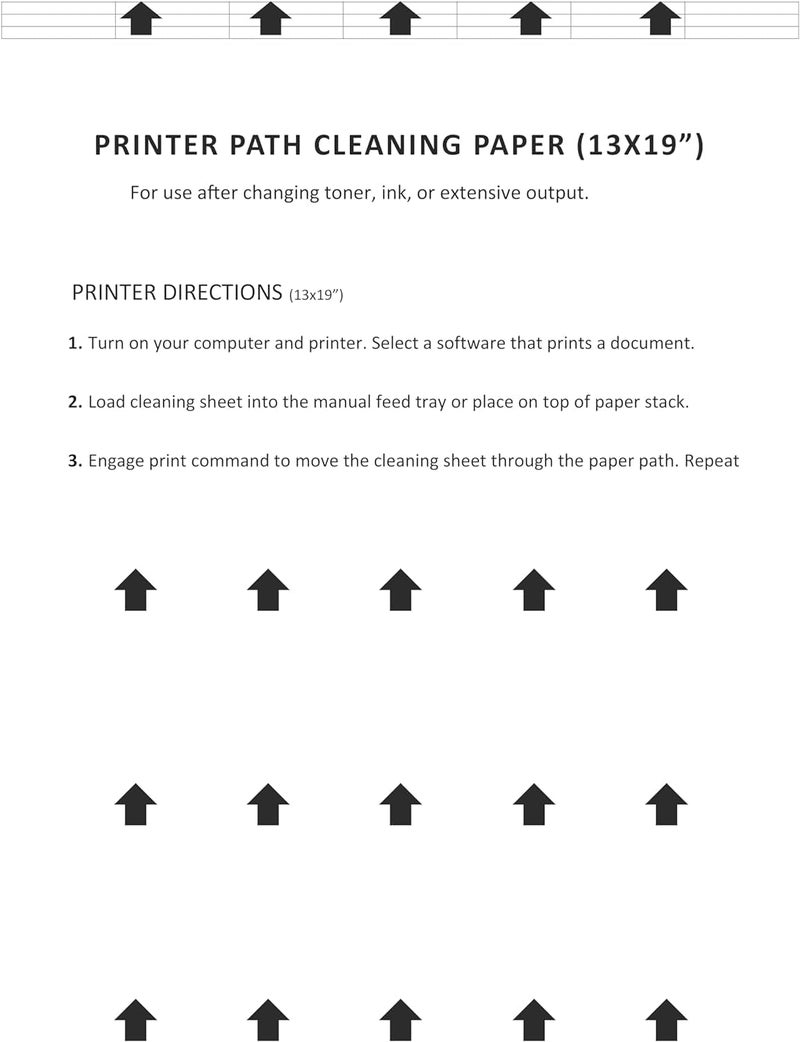Digital Nc Wide Format Laser, Inkjet, Plotter and Poster Printer Cleaning Sheet (13 x 19 Inches), 5 Sheets - Image 2