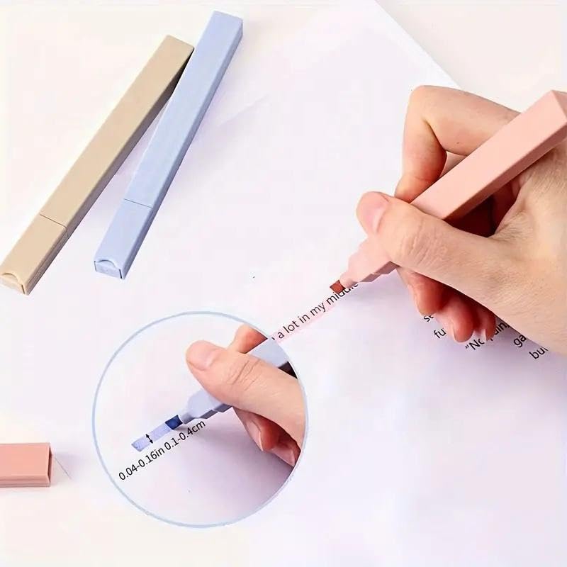 AccuPrints 6 Pcs Aesthetic Cute Highlighters Bible Highlighters and Pens No Bleed, highlighter pen, Mild Soft Chisel Tip Pastel Highlighter Marker Pens for Journaling Note Taking School Stationary - Image 2
