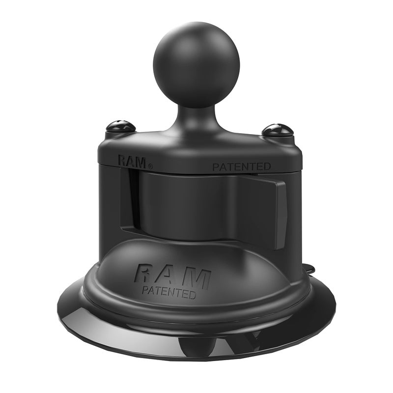 RAM MOUNTS Twist-Lock Composite Suction Cup Base with Ball RAP-B-224-1U with B Size 1" Ball - Image 1