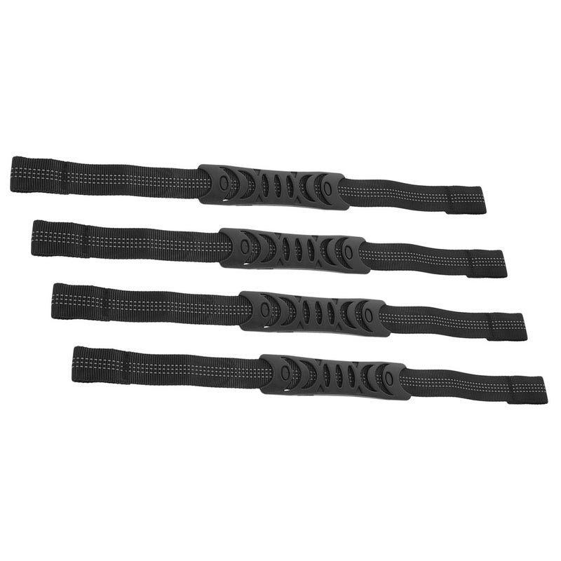 4Pcs Universal Car Seat Headrest Grab Handles Automotive Interior Accessories For Rear Seat Safety Passenger Grip Handles For Car Truck Black - Image 1