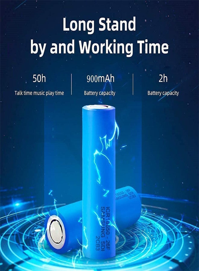 Excefore إكسيفور، خوذة دراجة نارية بتقنية البلوتوث، سماعة رياضية مقاومة للماء للخارج، مكبرات صوت بدون استخدام اليدين، تحكم في الموسيقى والمكالمات، بلوتوث 5.0، 60 ساعة من وقت التشغيل نظام صوت عالي - Image 3