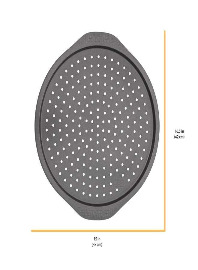 Chicago Metallic Everyday Non-Stick Pizza Crisper. Perfect for making homemade pizza, baking frozen treats reheating meals, and more - Image 2