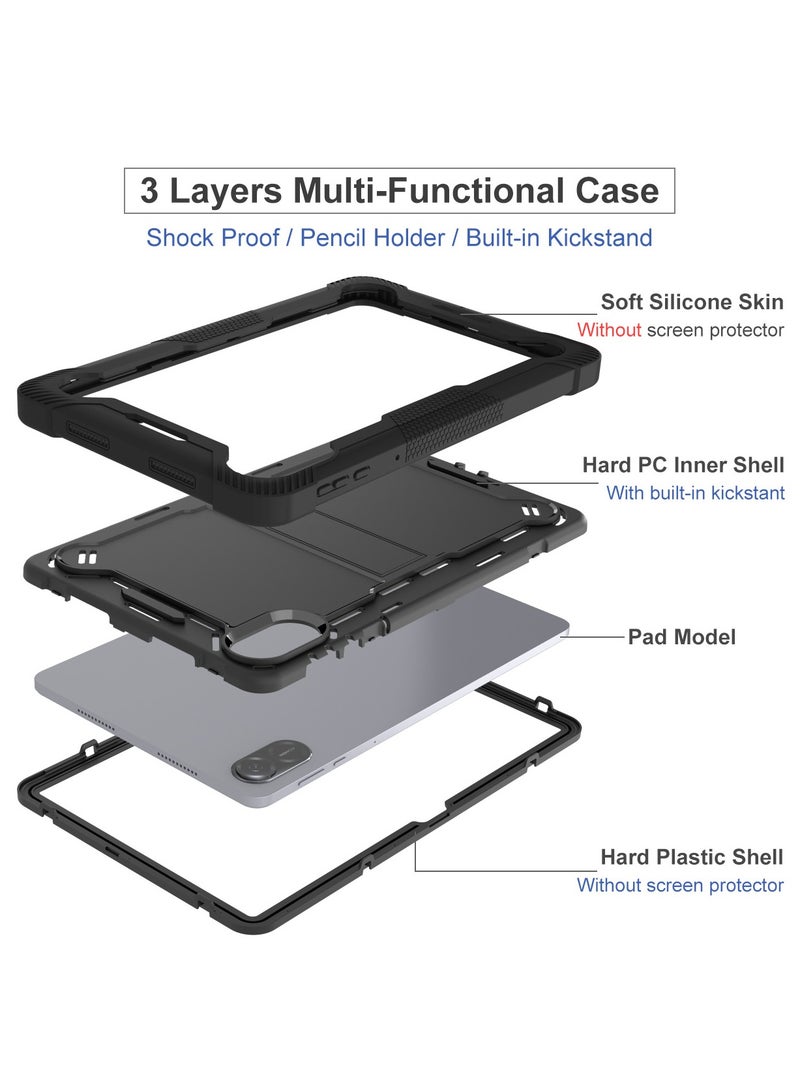 عام لحافظة جهاز التابلت Honor Pad X9، 3 طبقات قطعة واحدة. - Image 4
