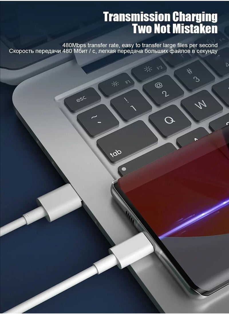 هاي لوك - كابل USB من النوع C، 6 أمبير، 120 واط، شحن سريع، سلك شاحن USB-C إلى USB، مضفر من النايلون، متوافق مع Huawei SCP، QC4.0، PD3.0، Samsung، Xiaomi - Image 1