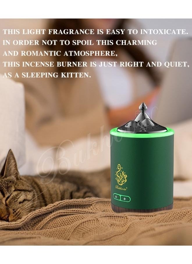Crony B19 Circular Tower Electric Bukhoor Burner with Light – Stylish Arabic Mubkhar for Oud and Incense  - Image 4