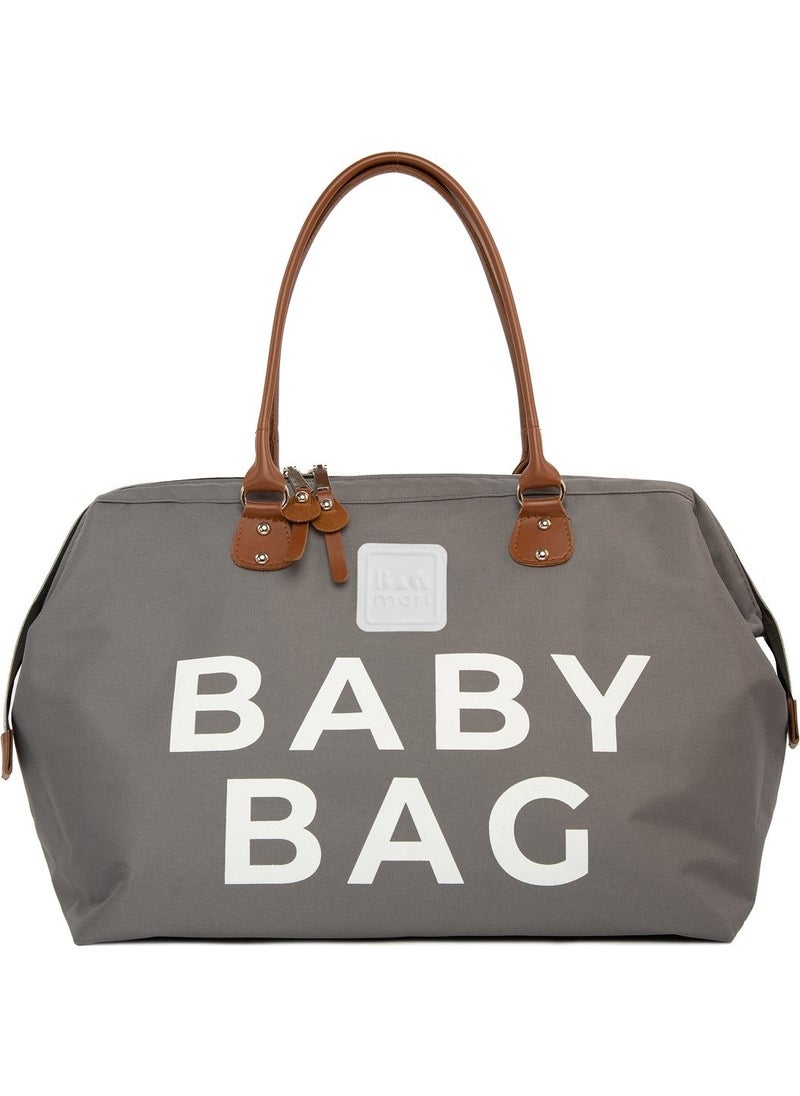 Bagmori Gray Baby Bag Printed Baby Care Bag  - Image 1