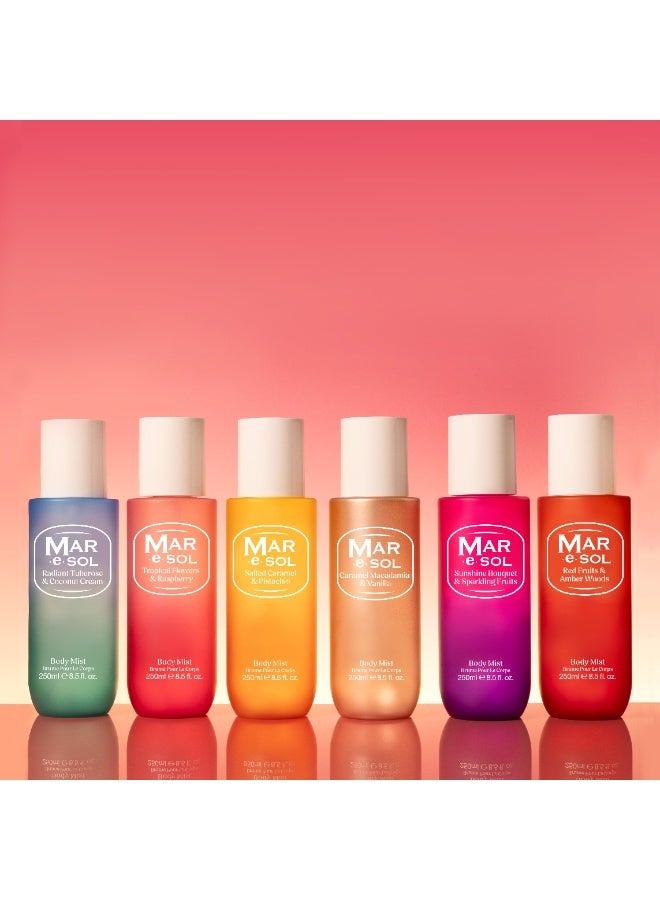 مار.إي.سول رذاذ الجسم مار. إي. سول برائحة الكراميل المملح والفستق للنساء، 250 مل - عطر حلو ومكسرات يدوم طويلًا، رذاذ عطر منعش للجسم - Image 5