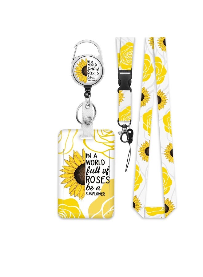 ID Badge Holder with Lanyard, Retractable Badge Holders Reels with Lanyards Adjustable, for Women Kids Teacher Nurses Doctor Student - Image 5