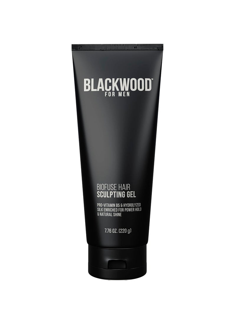 Blackwood For Men Blackwood For Men BioFuse Hair Sculpting Gel - Men's Hair Styling Product for All Hair Types - Long Lasting Hold - Natural Vegan Formula - Sulfate Free, Paraben Free, & Cruelty Free (7.76 Oz) 