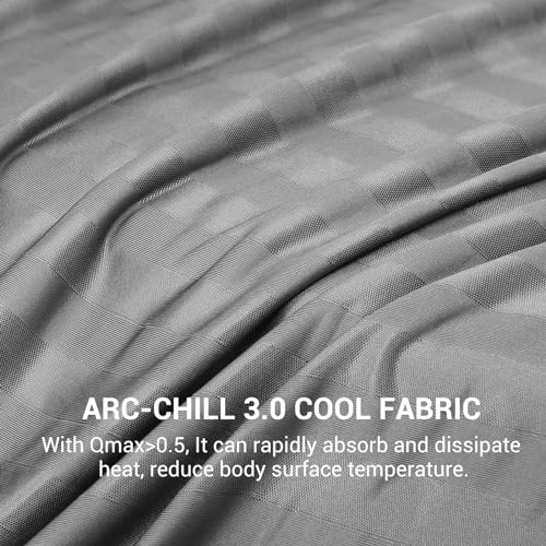 Elegear Revolutionary Cooling Throw Blanket, Absorbs Heat to Keep Body Cool for Night Sweats, Double Sided Arc-Chill3.0 Cooling Fiber Q-Max>0.5, Lightweight Summer Cold Blankets for Sleeping 51“ x 67” - Image 3