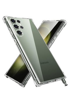 Houmt Galaxy S24 Ultra Clear Case Crystal Clear Soft Rubber TPU Reinforced Bumper Corners Full Coverage Drop Protection Slim Fit Protective Case for Samsung Galaxy S24 Ultra- 6.8 Inch  - Image 1