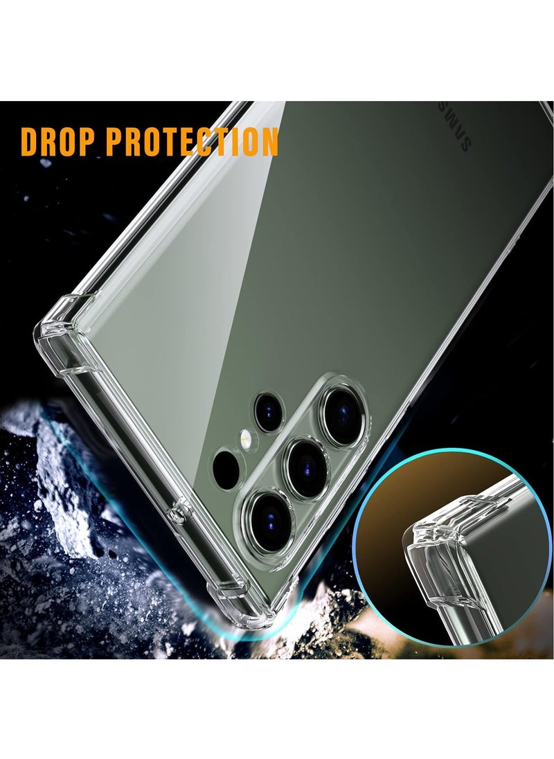 Galaxy S24 Ultra Clear Case Crystal Clear Soft Rubber TPU Reinforced Bumper Corners Full Coverage Drop Protection Slim Fit Protective Case for Samsung Galaxy S24 Ultra- 6.8 Inch - pzsku/ZD4CAC2EADABE4415490BZ/45/_/1702882161/ae76b799-0074-429e-840f-a55372d9bc3f