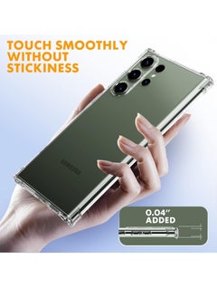 Houmt Galaxy S24 Ultra Clear Case Crystal Clear Soft Rubber TPU Reinforced Bumper Corners Full Coverage Drop Protection Slim Fit Protective Case for Samsung Galaxy S24 Ultra- 6.8 Inch  - Image 3