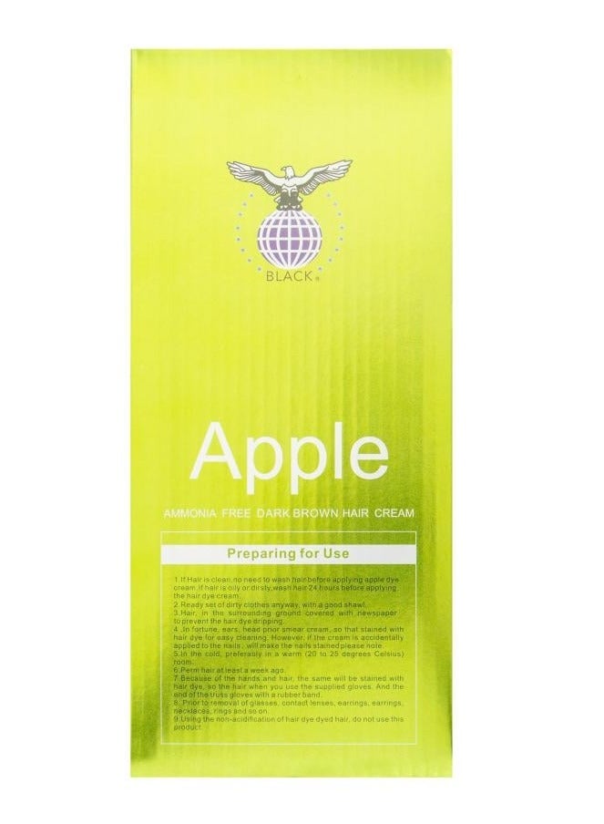 Hair Dye (dark brown)  Free of Ammonia  With 100% Coverage for White Hair  From Black Advanced Hair Dye Cream 2 x 500 ml
