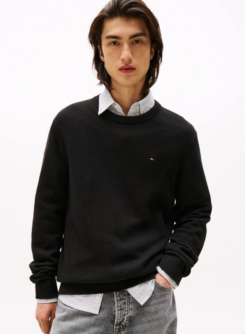 TOMMY JEANS Crew Neck Slim Jumper - Image 1