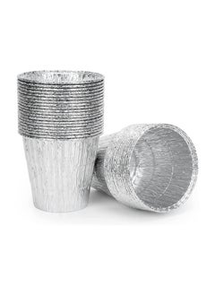 Grease Bucket Liner, Grill Drip Tray, 25 Pack Disposable Heavy Duty Foil Liners Fit for Traeger, BBQ Grills, Pit Boss, Camp Chef, Silver