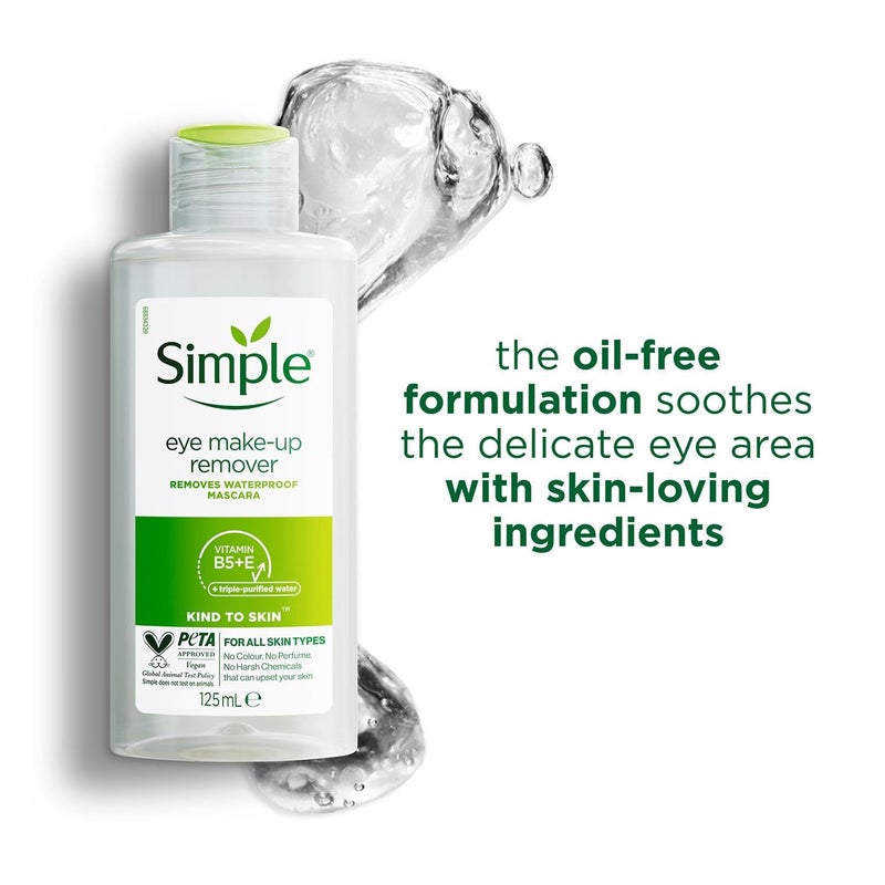 Simple Kind To Eyes Eye Make Up Remover 125 ml - Image 4