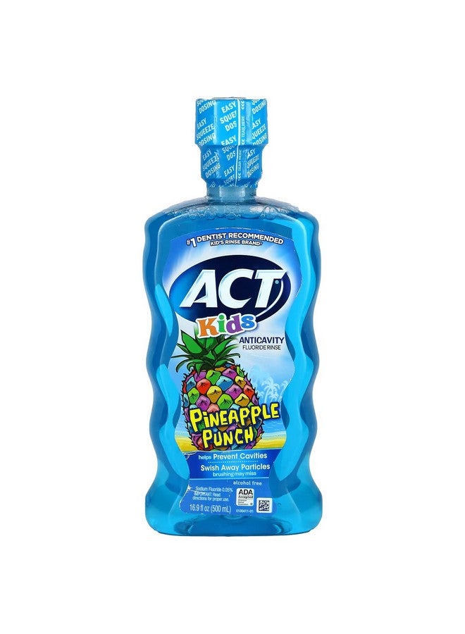 ACT Kids Anticavity Fluoride Rinse, Pineapple Punch, 16.9 Ounce (Pack Of 2) - Image 2