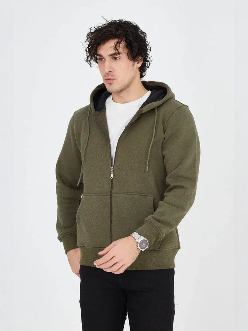 Jane's JANES Hooded Zipper Cardigan with Pocket - Image 1