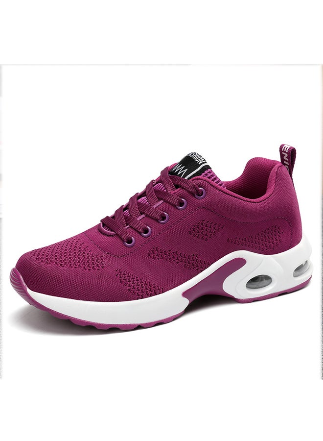Women Lace-up Air CushionCRunning Shoes Soft-soled Sneakers  - Image 1