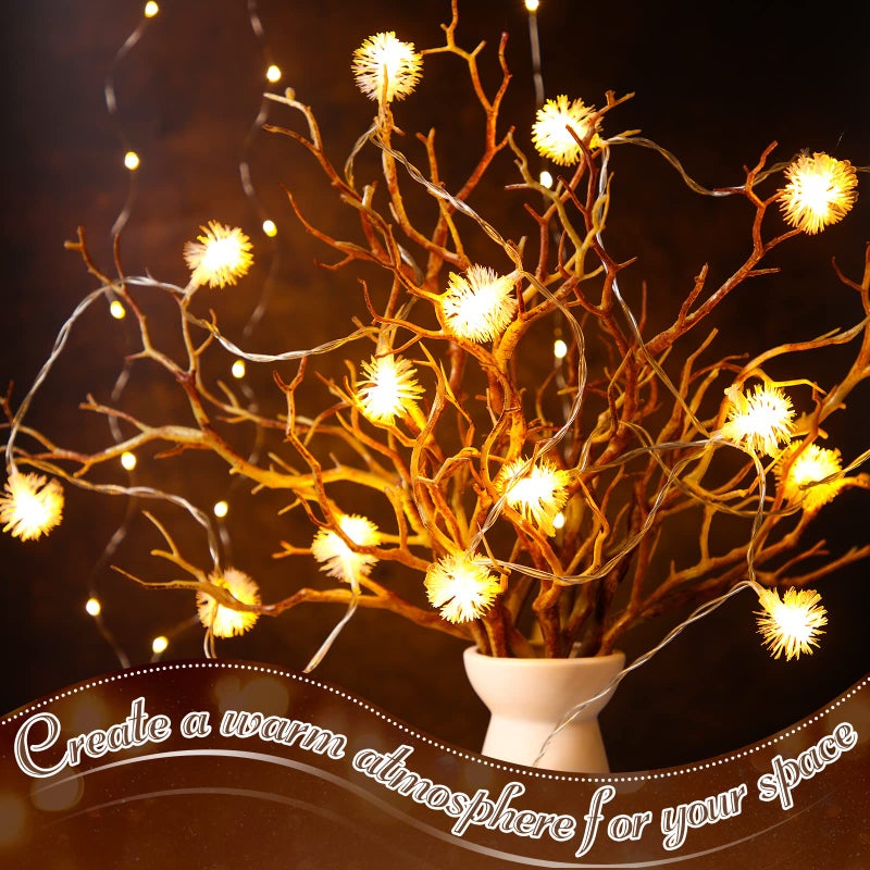 Geosar 13.8 Inch Small Manzanita Branches Plastic Faux Branches Artificial Antler Shaped Tree Branch Decorative Plant Twigs for Home Wedding Table Centerpiece Festival Decors(Light Brown,10 Pieces) - Image 3