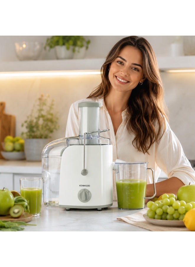 KENWOOD Juicer 800W Juice Extractor with 75mm Wide Feed Tube, 2 Speed, Transparent Juice Jug, Pulp Container, Anti Drip for Home, Office, Restaurant & Cafeteria JEP02.A0WH White 0.15 L 800 W JEP02.A0WH White - Image 2