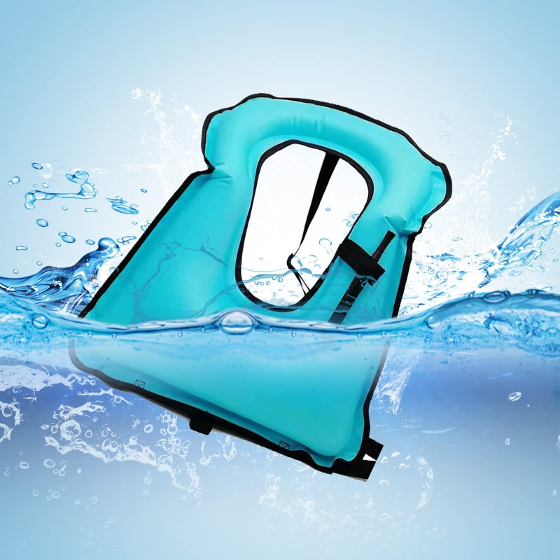 XZSUN Swim Vest for Adults,Inflatable Buoyancy Vests-Portable Snorkel Vest for Diving Surfing Swimming Outdoor Water Sports (40-100kg, Black) - Image 5