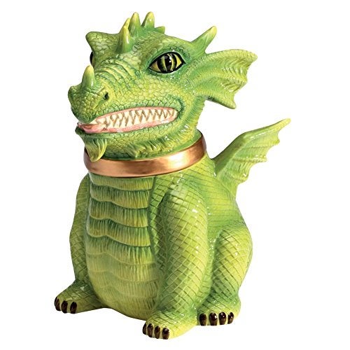 PTC PTC Dragon Cookie Jar Ceramic Cute Kitchen Accessory 