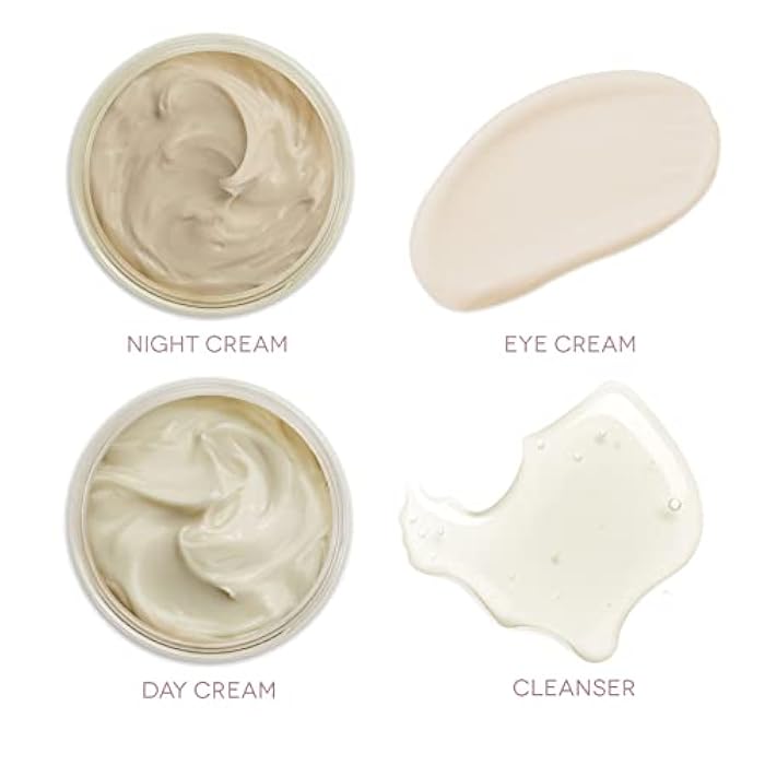 Earth To Skin Tea Time Starter Set: White Tea Cleanser (1.0 Fl Oz), White Tea Day Cream (0.5 Fl Oz), Black Tea Night Cream (0.5 Fl Oz), Chamomile Eye Cream (0.23 Fl Oz) - Image 3