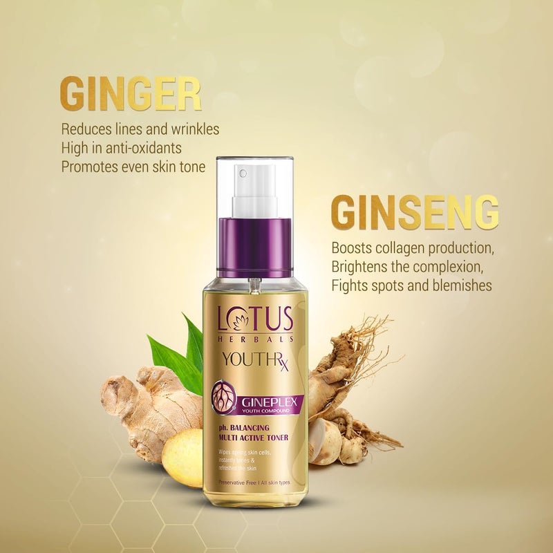 LOTUS HERBALS Lotus Herbals Youth RX PH Balancing Multi Active Toner 100ml x Pack of 2  - Image 3