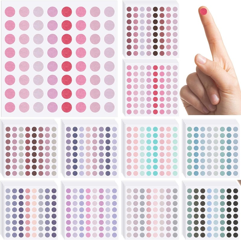 klarako 3200 Pieces Colored Dots Sticker 1/4 Inch Round Coding Labels Circle Dot Stickers Removable Color-Code Dot Stickers for Bottles, Documents, 50 Sheets, 80 Colors - Image 1